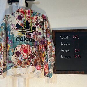 Beautiful Floral Addidas Hoodie